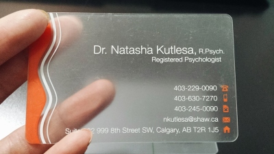 Clear or Transparent Business Cards