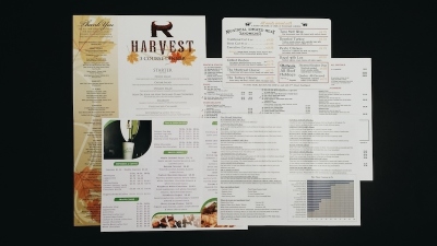 Menu Printing examples by Minuteman Press Beltline