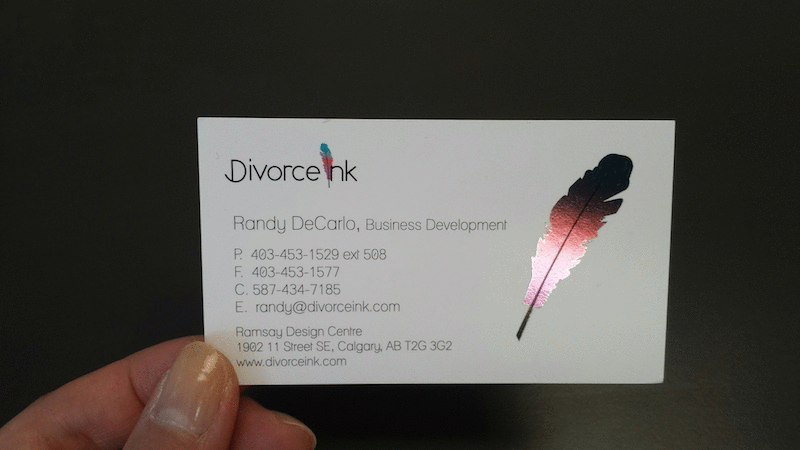Foiled Business Cards