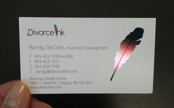 Foiled Custom Business Cards Calgary
